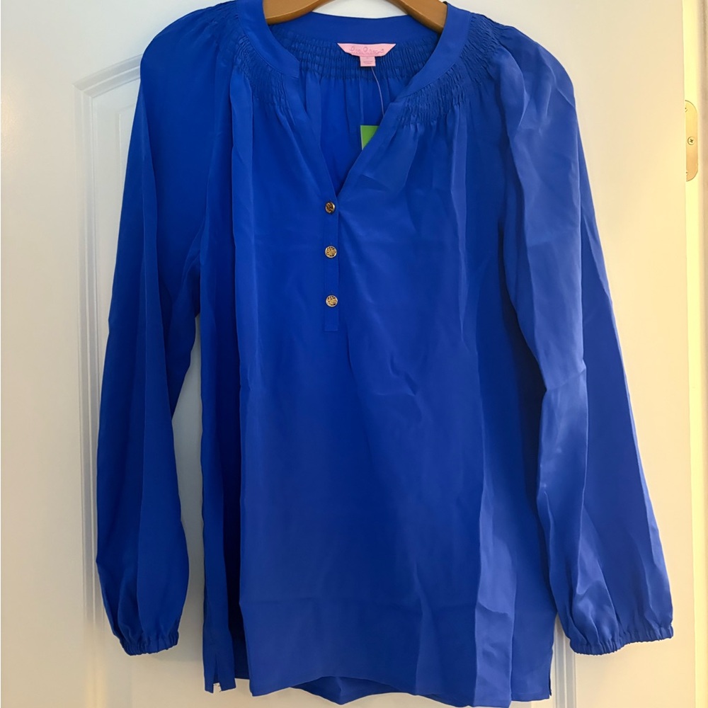 Lilly pulitzer Elsa top Size S in Brilliant Blue NWT